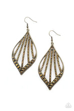 Load image into Gallery viewer, Showcase Sparkle Brass Earrings