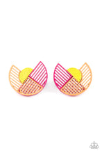 Load image into Gallery viewer, It’s Just An Expression Pink Post Earrings