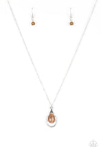 Load image into Gallery viewer, Just Drop It Brown Necklace