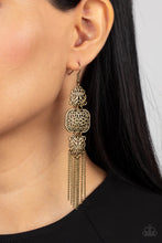 Load image into Gallery viewer, Eastern Elegance Brass Earrings