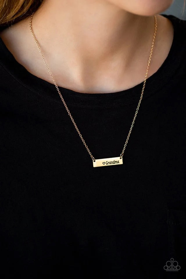Best Grandma Ever Gold Necklace