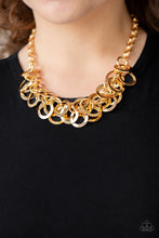 Load image into Gallery viewer, Ringing In the Bling Gold Necklace