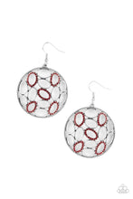 Load image into Gallery viewer, Watch Oval Me Red Earrings