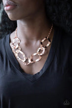 Load image into Gallery viewer, Capital Contour Copper Necklace