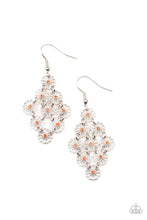 Load image into Gallery viewer, Bustling Blooms Orange Earrings