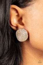 Load image into Gallery viewer, Lunch at the Louvre Gold Clip On Earrings