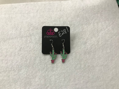 Starlet Shimmer Cactus Green Earrings #281