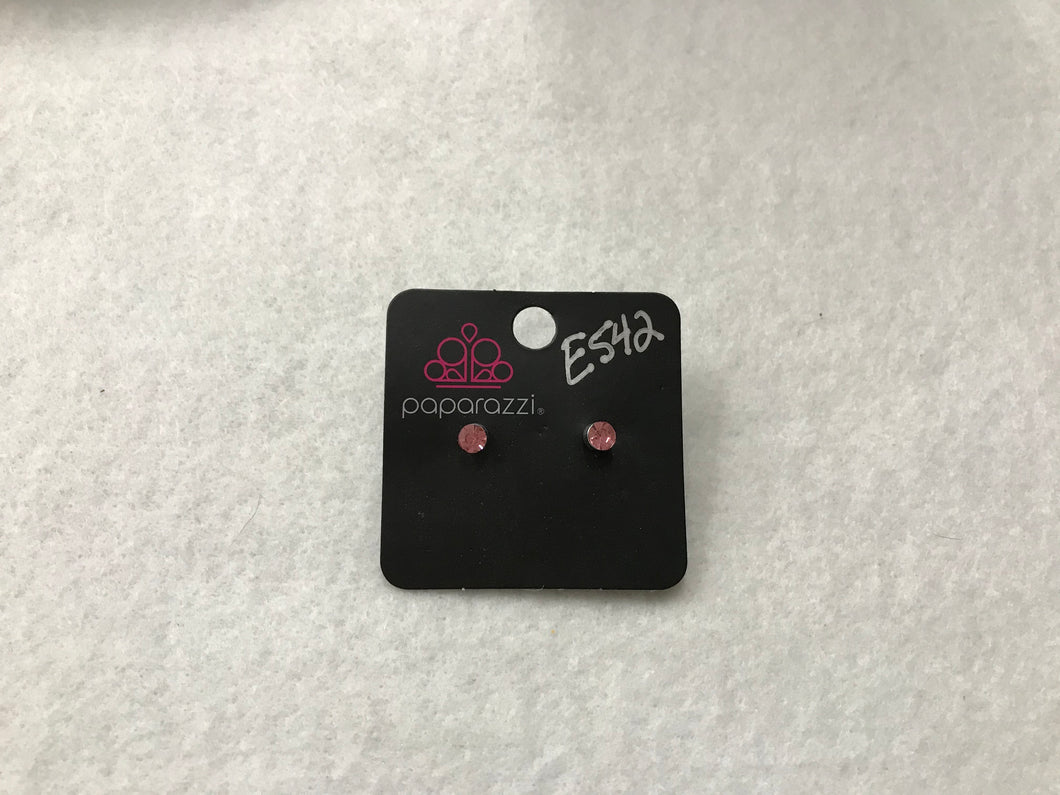 Starlet Shimmer Gem Pink Earrings #542