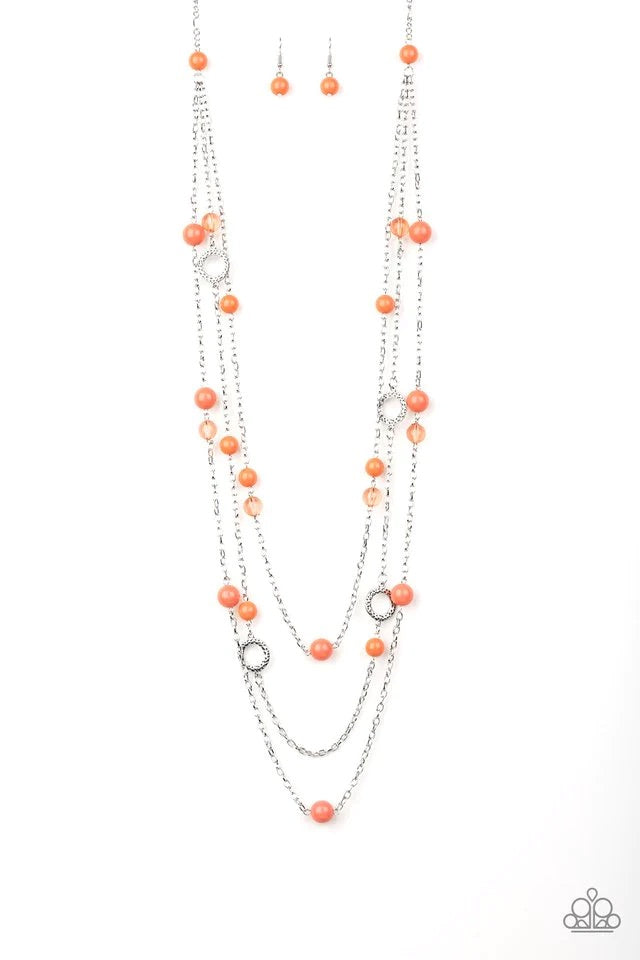 Brilliant Bliss Orange Necklace