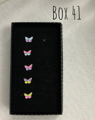 Starlet Shimmer Glittery Butterfly Rings Box 41