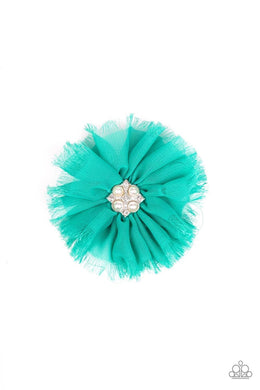 Flowering Fringe Green Hair Clip