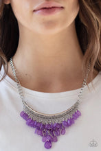 Load image into Gallery viewer, Rio Rainfall Purple Necklace