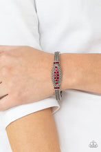 Load image into Gallery viewer, Locked in Luster Red Hinged Bracelet
