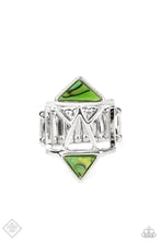 Load image into Gallery viewer, Making Me Edgy Green Ring