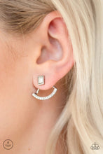 Load image into Gallery viewer, Delicate Arches White Jacket Earrings