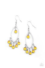 Load image into Gallery viewer, Glassy Grotto Yellow Earrings