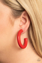 Load image into Gallery viewer, Woodsy Wonder Red Wood Earrings