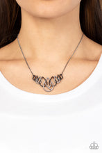 Load image into Gallery viewer, Thunderstruck Teardrops Black Necklace