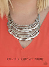 Load image into Gallery viewer, Read Between the Vines Silver Necklace
