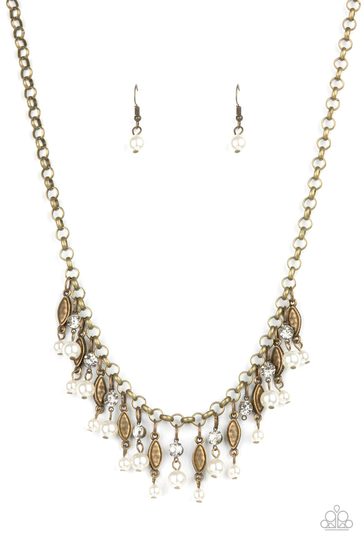 Cosmopolitan Couture Brass Necklace