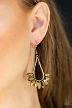 Load image into Gallery viewer, Be On Guard Brass Earrings