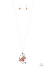 Load image into Gallery viewer, Asymmetrical Bliss Orange Necklace