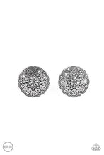 Load image into Gallery viewer, Mandala Harvest Silver Clip On Earrings