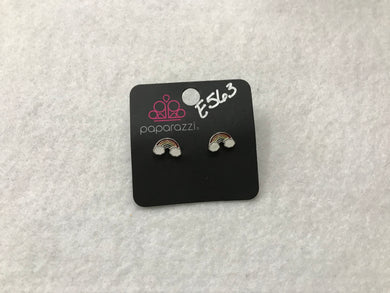 Starlet Shimmer Rainbow w/Cloud Multi Post Earrings #563