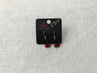 Starlet Shimmer Cherries Red Earrings #308