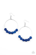 Load image into Gallery viewer, Let It Slide Blue Earrings