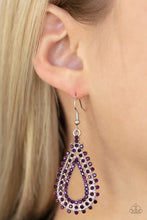 Load image into Gallery viewer, The Works Purple Earrings