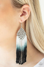 Load image into Gallery viewer, Dip In Black Tassel Earrings