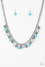 Load image into Gallery viewer, Keep A Glow Profile Blue Necklace