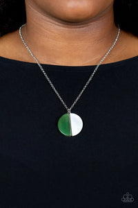 Elegantly Eclipsed Green Necklace