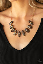 Load image into Gallery viewer, Elliptical Episode Brown Necklace