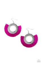 Load image into Gallery viewer, Fringe Fanatic Purple Tassel Earrings