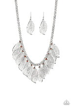 Load image into Gallery viewer, Feathery Foliage Brown Necklace