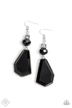 Load image into Gallery viewer, Defaced Dimension Black Earrings