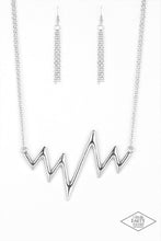 Load image into Gallery viewer, In A Heartbeat Silver Necklace