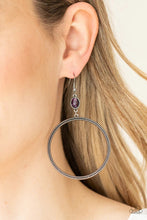 Load image into Gallery viewer, Work that Circuit Purple earrings