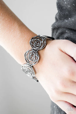 Beat Around the Rosebush Black Bracelet