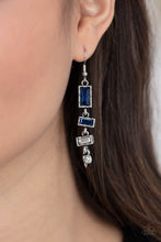 Load image into Gallery viewer, Modern Day Artifact Blue Earrings