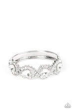 Load image into Gallery viewer, For the Win White Hinged Bracelet