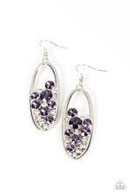 Load image into Gallery viewer, Prismatic Poker Face Purple Earrings
