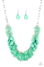 Load image into Gallery viewer, Colorfully Clustered Green Necklace