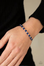 Load image into Gallery viewer, Tea Party Twinkle Blue Coil Bracelet