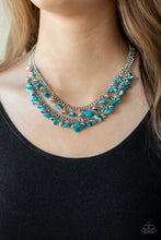 Load image into Gallery viewer, Pebble Pioneer Blue Necklace