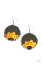 Load image into Gallery viewer, Sun Kissed Sunflowers Green Earrings