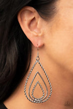 Load image into Gallery viewer, Tastefully Twisty Silver Earrings