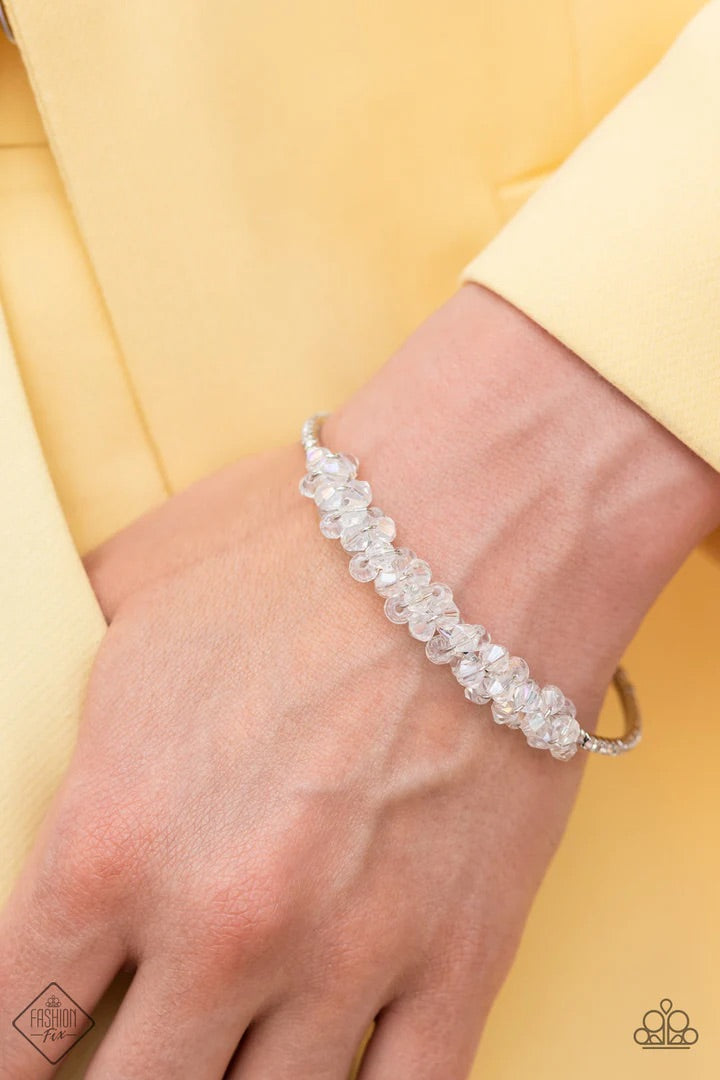 Bauble Personality White Coil Bracelet